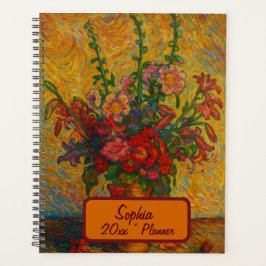 Benutzerdefinierter Name Floral Planner Planer