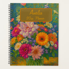 Benutzerdefinierter Name Floral Planner Planer