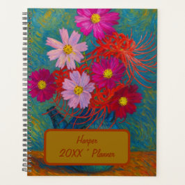 Benutzerdefinierter Name Floral Planner Planer