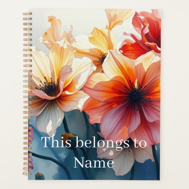 Benutzerdefinierter Name Flower Planer (Vorderseite)