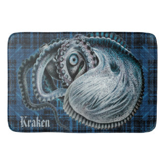 Benutzerdefinierter Name für Oktopus Tintenfisch N Badematte