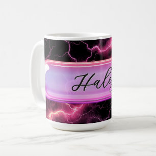 Benutzerdefinierter Name Girl Power Glas Persona Kaffeetasse