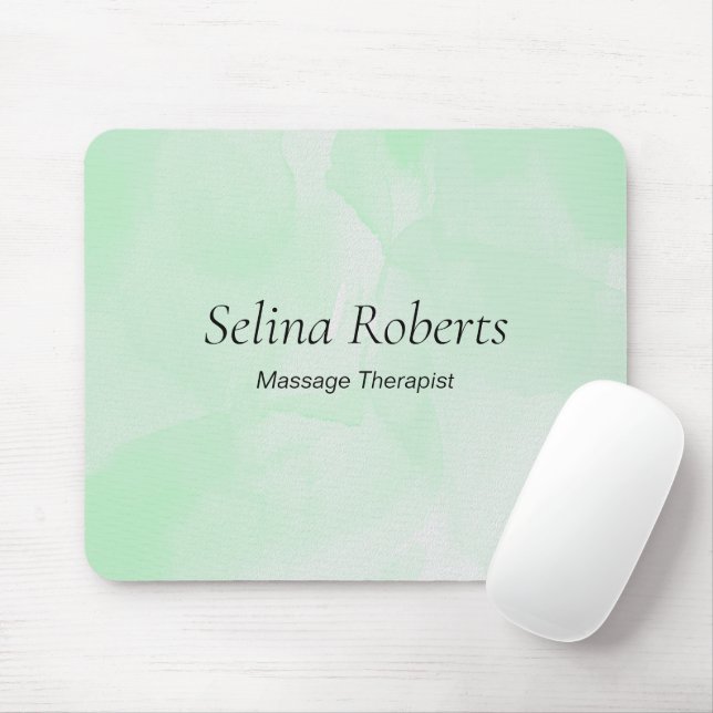 Benutzerdefinierter Name grüne Wasserfarbe Mousepad (Mit Mouse)