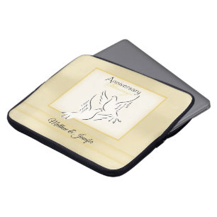 Benutzerdefinierter Name, Hochzeitsjubiläums-Segen Laptopschutzhülle