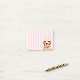 Benutzerdefinierter Name Hund mit Herz Frohen Vale Post-it Klebezettel