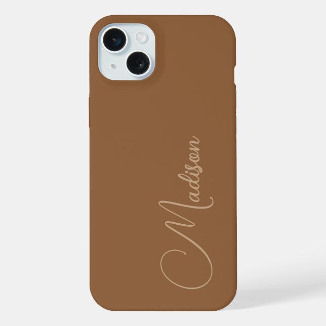Benutzerdefinierter Name iPhone 15 Plus Hülle (Rückseite)