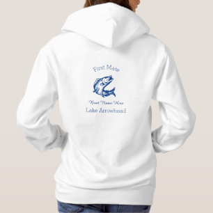 Benutzerdefinierter Name Kapitäne mit Springfisch  Hoodie