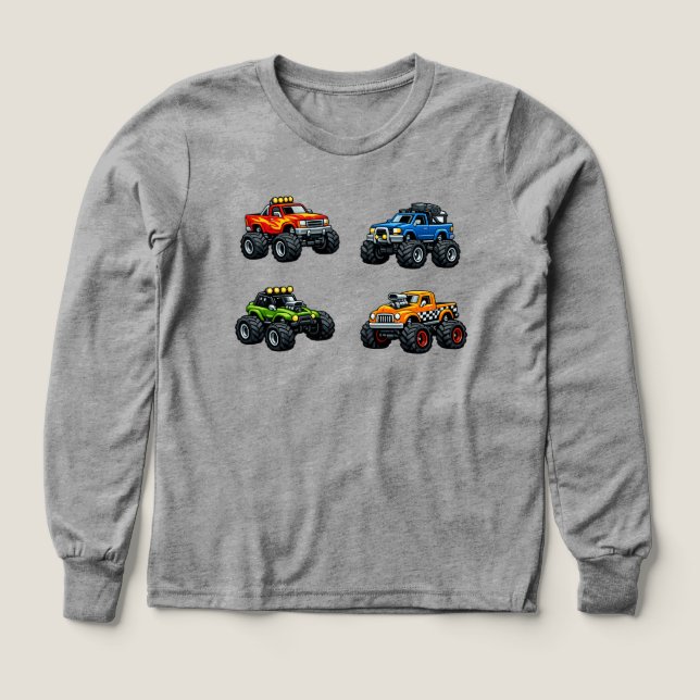 Benutzerdefinierter Name Kinder Monster Truck (Design Vorderseite)