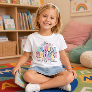 Benutzerdefinierter Name Kindergarten Lernen Zusam T-Shirt