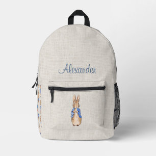 Benutzerdefinierter Name klassischer Hase blaue Ja Bedruckter Rucksack