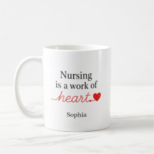Benutzerdefinierter Name Krankenpflege ist eine He Kaffeetasse
