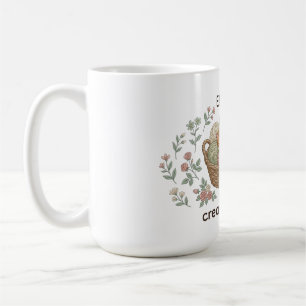 Benutzerdefinierter Name Kreativer Chaos Katze Com Kaffeetasse