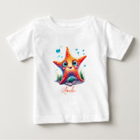 Benutzerdefinierter Name Lächeln Orange Starfish L
