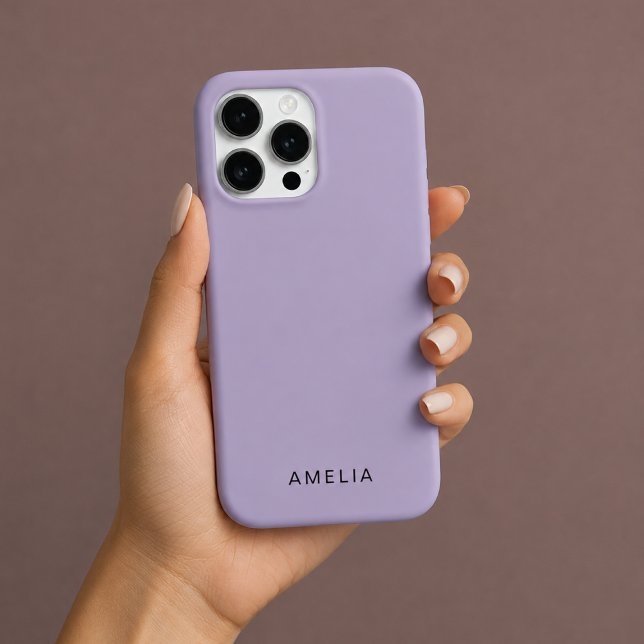 Benutzerdefinierter Name Lavendel-Farbiger iPhone- iPhone 16 Pro Hülle (Von Creator hochgeladen)
