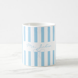 Benutzerdefinierter Name Lehrer Anerkennung Baby B Kaffeetasse