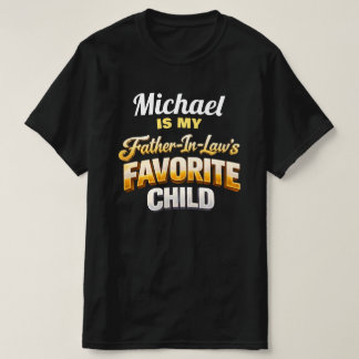 Benutzerdefinierter Name Lieblingskind des Schwieg T-Shirt