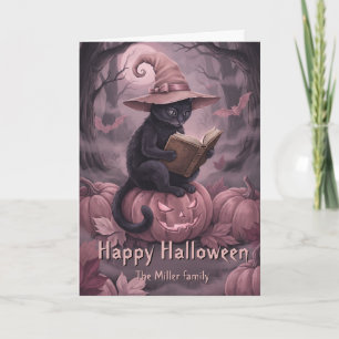Benutzerdefinierter Name liest schwarze Katze & ro Karte