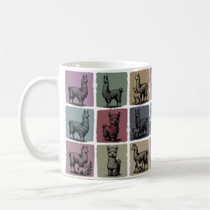 Benutzerdefinierter Name Llama Personalisiertes Re Kaffeetasse