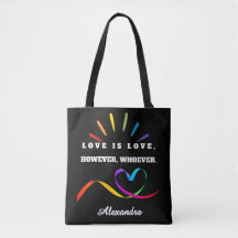 Benutzerdefinierter Name Love is Love Minimalist P
