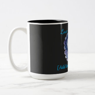 Benutzerdefinierter Name Love You to the Moon Wass Zweifarbige Tasse