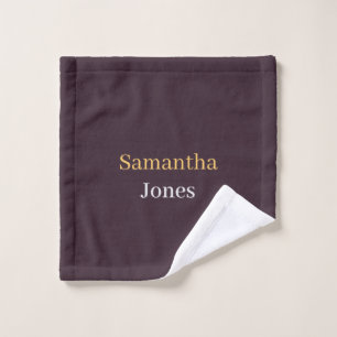 Benutzerdefinierter Name minimalistisches modernes Waschlappen