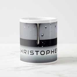 Benutzerdefinierter Name mit tropfendem flüssigem Jumbo-Tasse