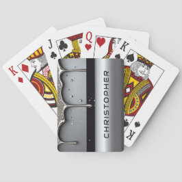 Benutzerdefinierter Name mit tropfendem flüssigem Spielkarten