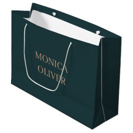 Benutzerdefinierter Name modern minimalistisch pro Große Geschenktüte