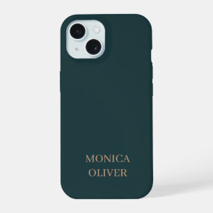 Benutzerdefinierter Name modern minimalistisch pro iPhone 15 Hülle