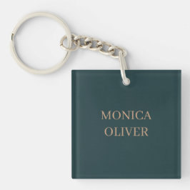 Benutzerdefinierter Name modern minimalistisch pro Schlüsselanhänger