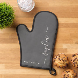 Benutzerdefinierter Name, Monogramm Ofenhandschuh