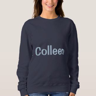 Benutzerdefinierter Name Navy Blau Damen Sweatshir Sweatshirt