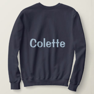 Benutzerdefinierter Name Navy Blau Damen Sweatshir Sweatshirt