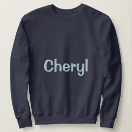 Benutzerdefinierter Name Navyblaue Frauen-Sweatjac Sweatshirt
