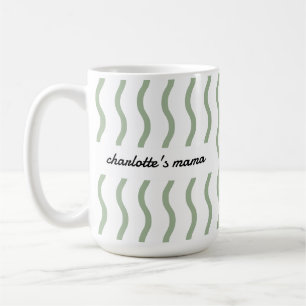 Benutzerdefinierter Name Neue Mutter Zukunft Mutte Kaffeetasse