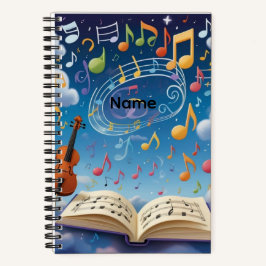 Benutzerdefinierter Name Noten Notizbuch