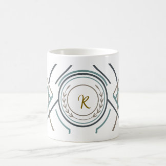 Benutzerdefinierter Name oder Initialen Becher – P Kaffeetasse