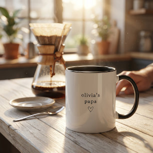 Benutzerdefinierter Name Papa Tasse Neues Daddy-Ge