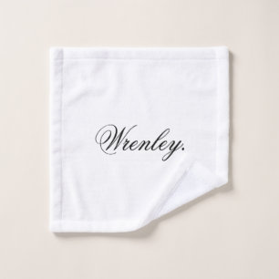 Benutzerdefinierter Name Personalisiertes Klassisc Waschlappen