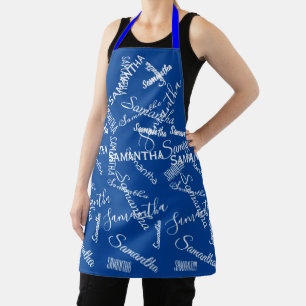 Benutzerdefinierter Name Personalisiertes Muster W Schürze