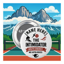 Benutzerdefinierter Name Pickleball-Button Intimid