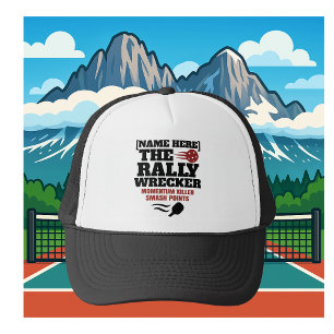 Benutzerdefinierter Name Pickleball Rally Wrecker Truckerkappe