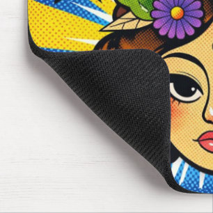 Benutzerdefinierter Name Pop-Art lebendig vintage Mousepad