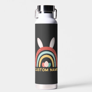 Benutzerdefinierter Name Regenbogen-Ostern Ei Hase Trinkflasche