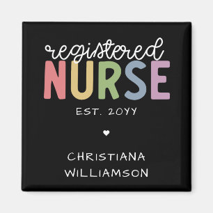 Benutzerdefinierter Name Registered Nurse RN Nurse Magnet