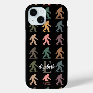 Benutzerdefinierter Name Retro-Bigfoot-Waldkunst-G Case-Mate iPhone Hülle