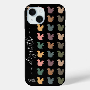 Benutzerdefinierter Name Retro Eichhörnchen Vintag Case-Mate iPhone Hülle