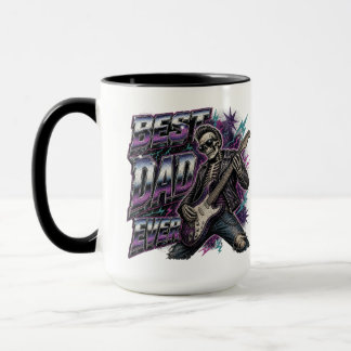 Benutzerdefinierter Name Rocker Dad Bester Dad All Tasse