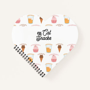 Benutzerdefinierter Name Rosa Cupcake und Schwarzk Notizbuch