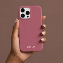 Benutzerdefinierter Name Rose Gold iPhone-Hülle 